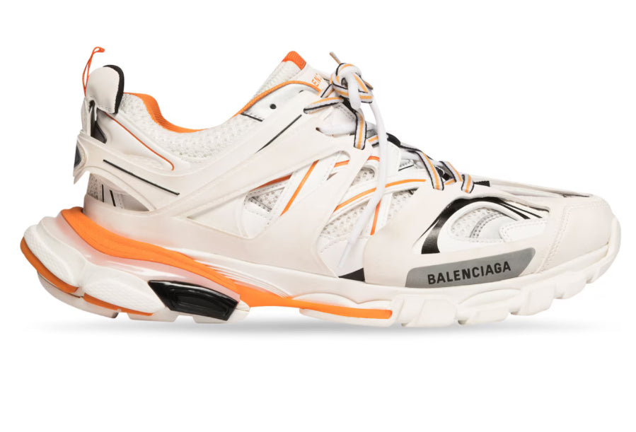 Balencia Tracks - White & orange