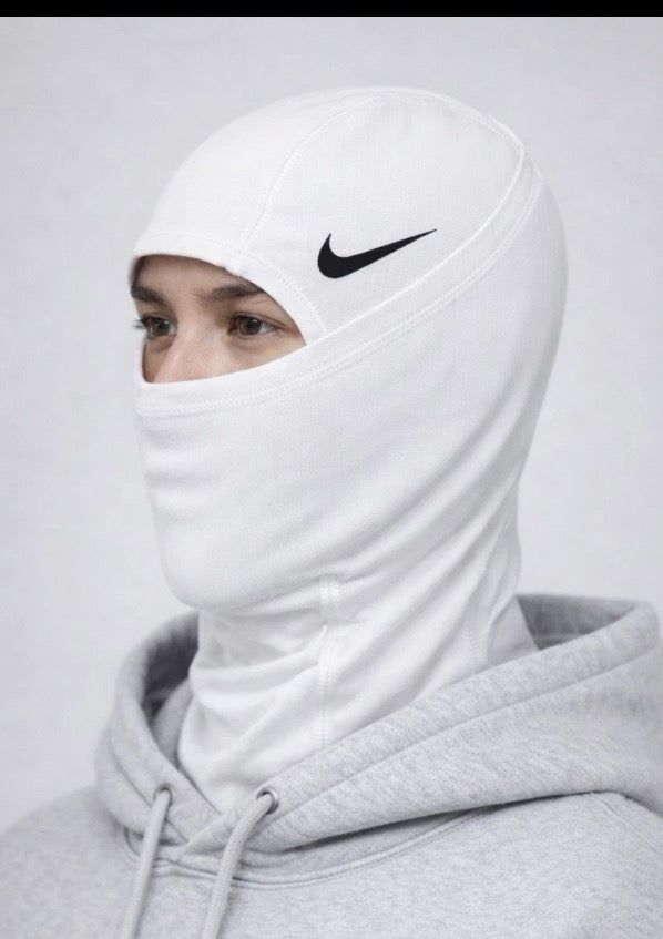 Nike Pro Therma-Fit Hyperwarm Hood Ski Mask white